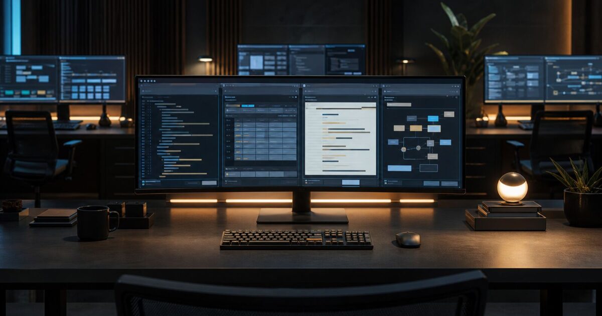 Workstations handling code, research, spreadsheets and browser automation in a Claude Opus 5 comparison.