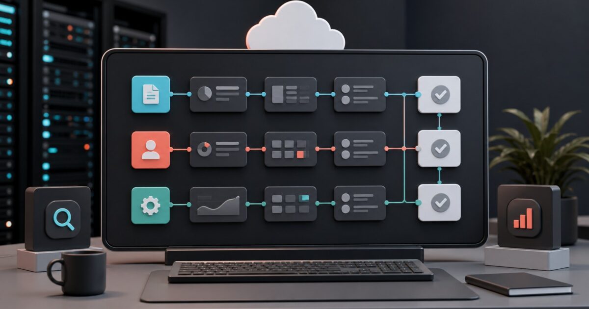 Persistent cloud-computer agents coordinating work across apps