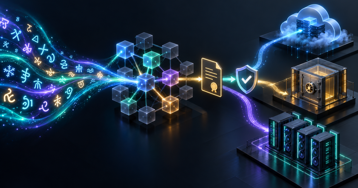 Abstract multilingual translation model with secure deployment and human review