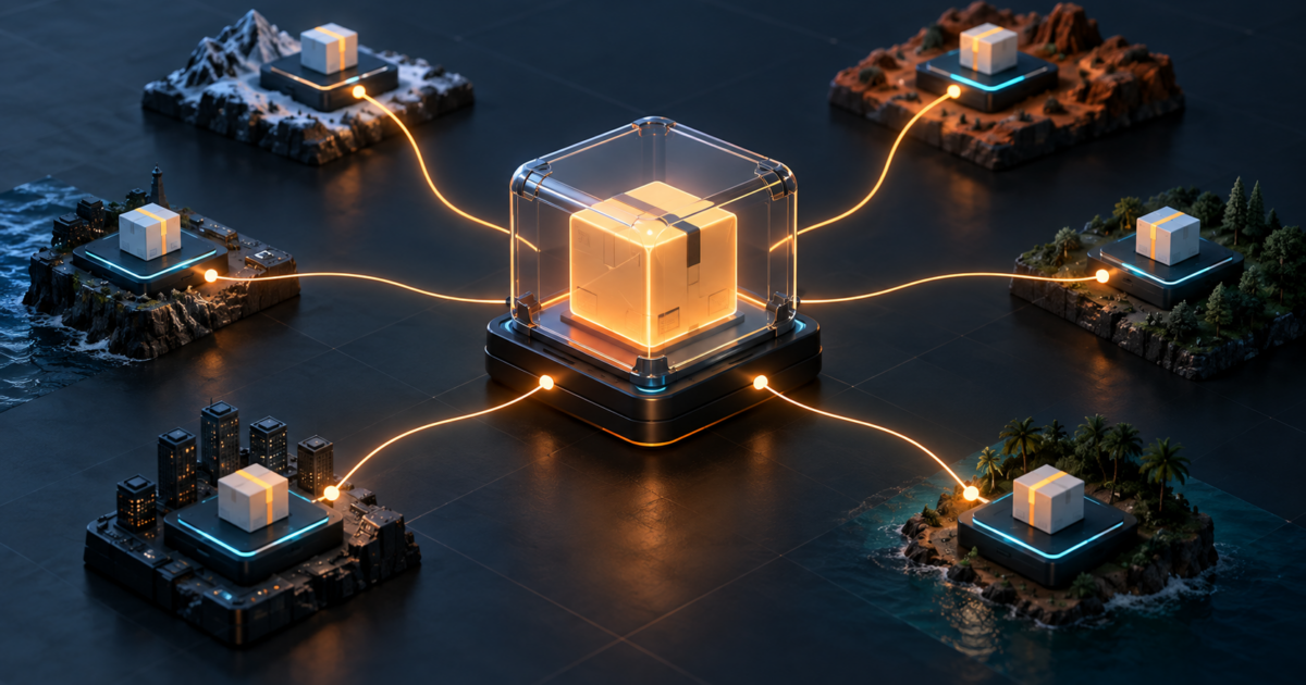 Abstract software package deployed from a central module to several edge locations