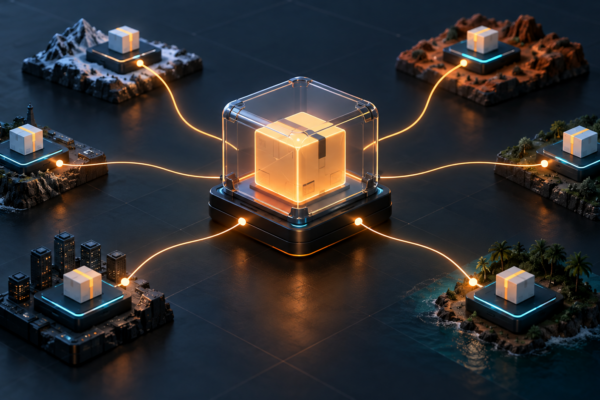 Abstract software package deployed from a central module to several edge locations